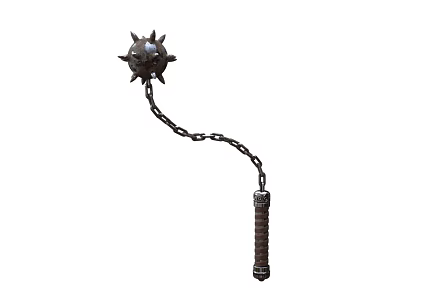 Meteor Hammer Weapon Ancient Weapon Scepter Cold Weapon Warhammer 3d model