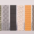 Various Textured Background Wall Designs With Different Colors And Patterns 3d model