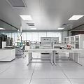 Modern Laboratory Testing Laboratory Tables and Chairs Laboratory Equipment Laboratory Research Room 3d model
