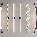 Wall Lamps With Various Creative Designs Including Curved Striped Linear Spiral and Wooden Shapes
