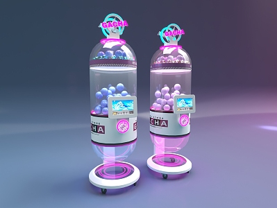 Modern Capsule Gashapon Machine 3d model