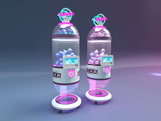 Modern Capsule Gashapon Machine 3d model