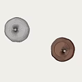 Modern Ribbed White and Brown Wall Mounted Illuminated Decorative Lamps