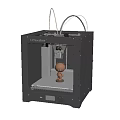 Modern Ultimaker Desktop 3D Printer with 3D Printed Teddy Bear Model 3d model
