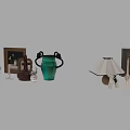 Vintage Decorative Ornament Set With Lamp Candle Holders Vases And Figurines
