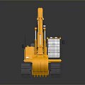 Heavy Duty Yellow KOMATSU Crawler Excavator Industrial Construction Machinery With Large Bucket