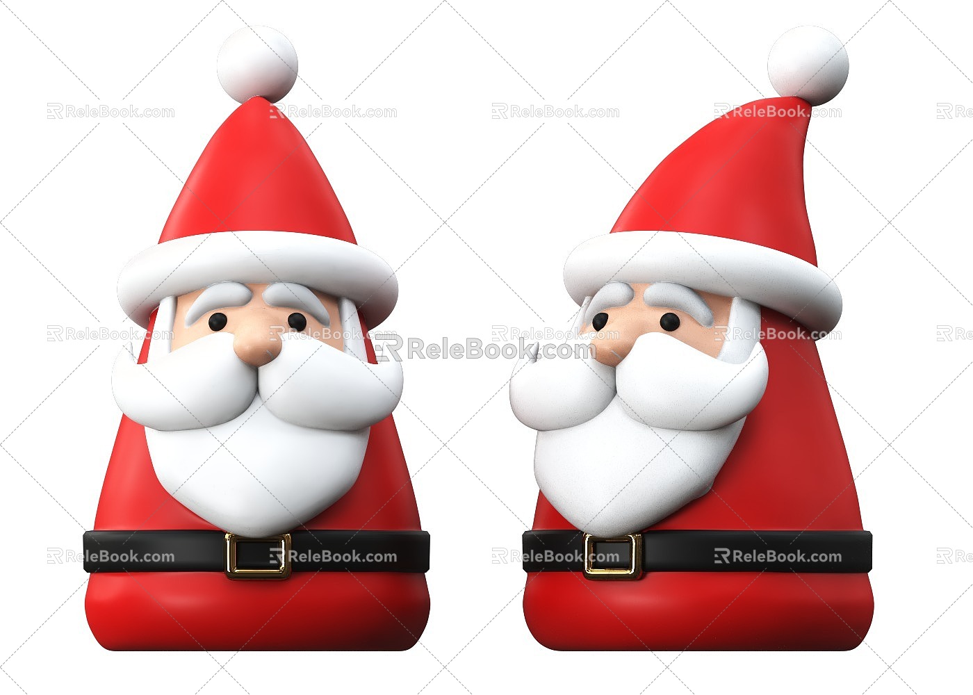 Santa Claus Ornaments Ceramic Santa Claus Cartoon Santa Claus Puppet Santa Claus Santa Claus Decorations Ceramic Santa Claus 3d model