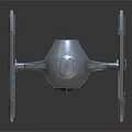 Star Wars TIE Fighter Spaceship Model With Solar Panels And Spherical Cockpit