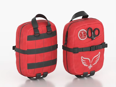 Medical Bag Care Bag First Aid Bag Waist Bag Satchel Carry-on Medical Bag 3d model