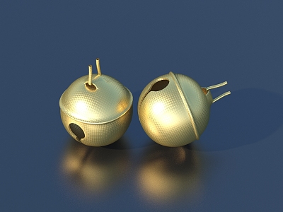 Bell Pendant Jewelry Accessories 3d model