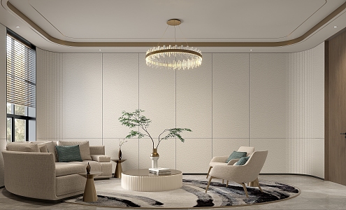 Modern Reception Room 3d model