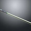Modern Lightsaber 3D Render With Green Illuminated Blade And Detailed Hilt