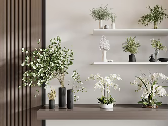 Modern Vase Vase Floral Combination Vase Plant Vase Flower 3d model