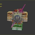 Contradiction Medieval Shield Ancient Shield Defensive Weapon Ancient Shield Iron Shield Protective Shield 3d model