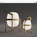 Japanese-style table lamp 3d model
