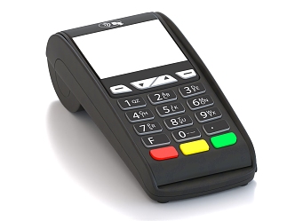 POS machine credit card machine credit card machine 3d model