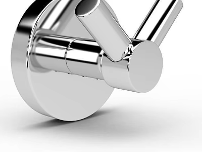 Sleek Chrome Bathroom Accessories With Modern Wall Mounted Design And Polished Metal Finish 3d model