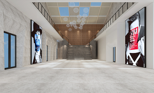 Modern Hall 3d model