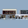 Modern Fashionable Clothing Store Interior With Stylish Displays Mannequins And Shelves
