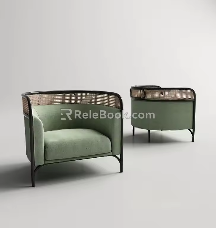 Single sofa 3d model
