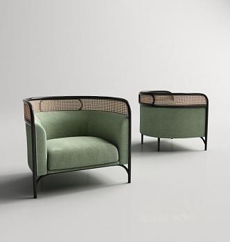 Single sofa 3d model