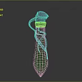 Mythical Weapon With Green Blade Silver Hilt Dragon Head And Coiled Design