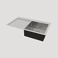 Stainless Steel Single Bowl Kitchen Sink With Drainer And Modern Design