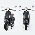 Electric car car car vehicle electric scooter electric motorcycle fashion 3d model