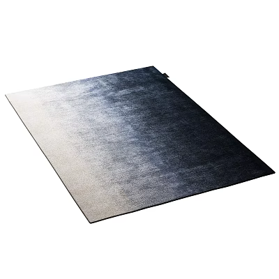 Soft Square Rug With Modern Gradient Color Design For Home Decor 3d model