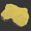 Natural White Stone with Wood Grain Texture and Irregular Shape for Decorative Use