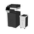 modern printer copy paper shredder 3d model