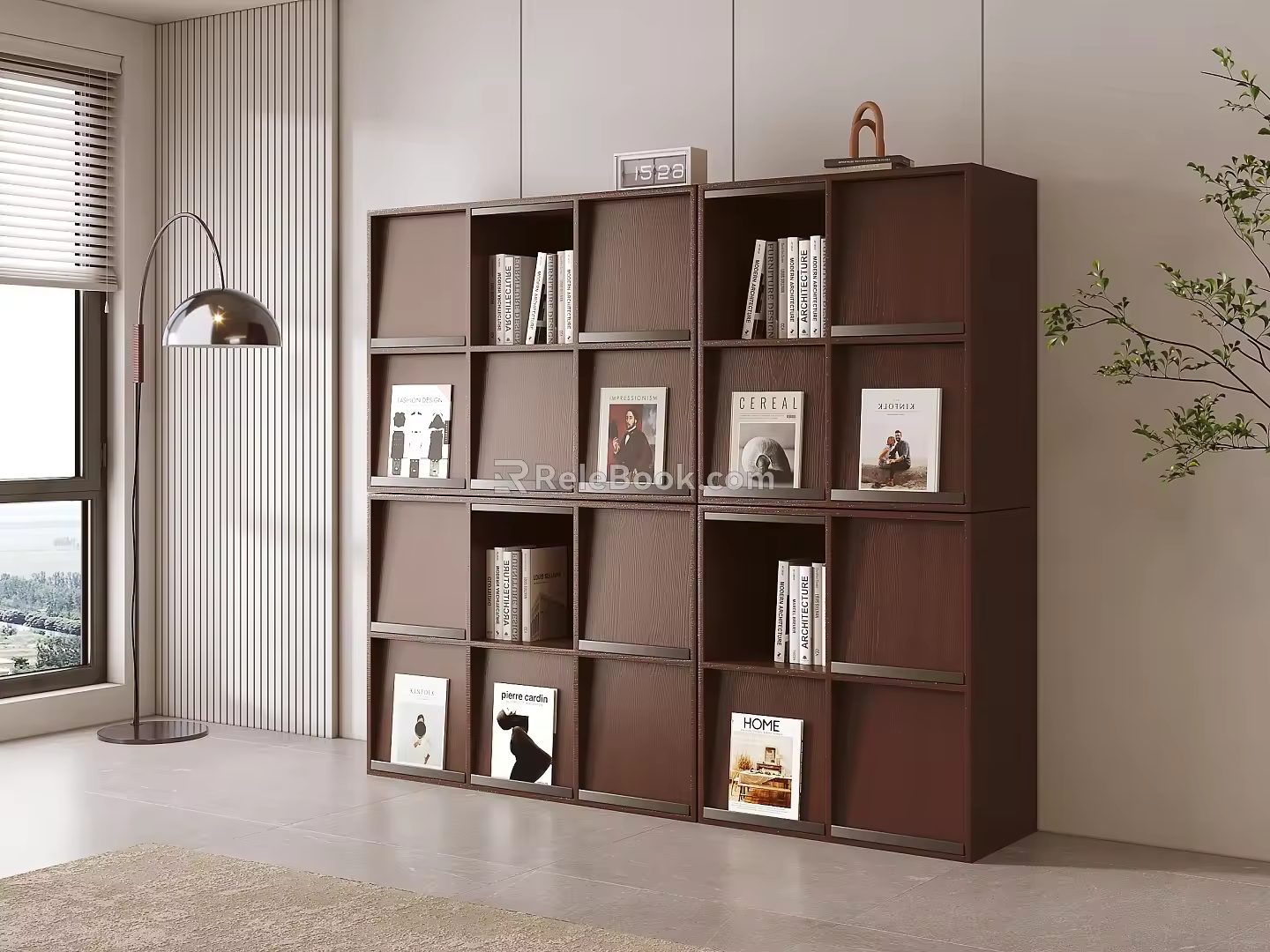 Middle Style Bookcase 3d model