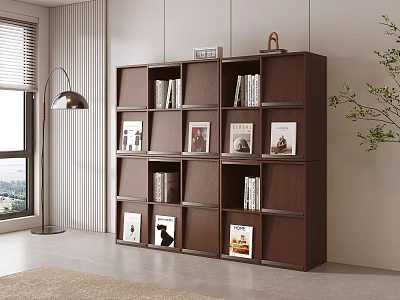 Middle Style Bookcase 3d model
