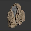 Unique Building Integrated Into Cliff Rock Structure With Modern Design Elements