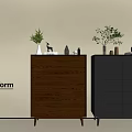 Modern Wood Grain Cabinet Ins Style Minimized Style Cabinet Entire Cabinet Sideboard Cabinet Balcony Cabinet Storage Cabinet Home Entrance Cabinet 3d model