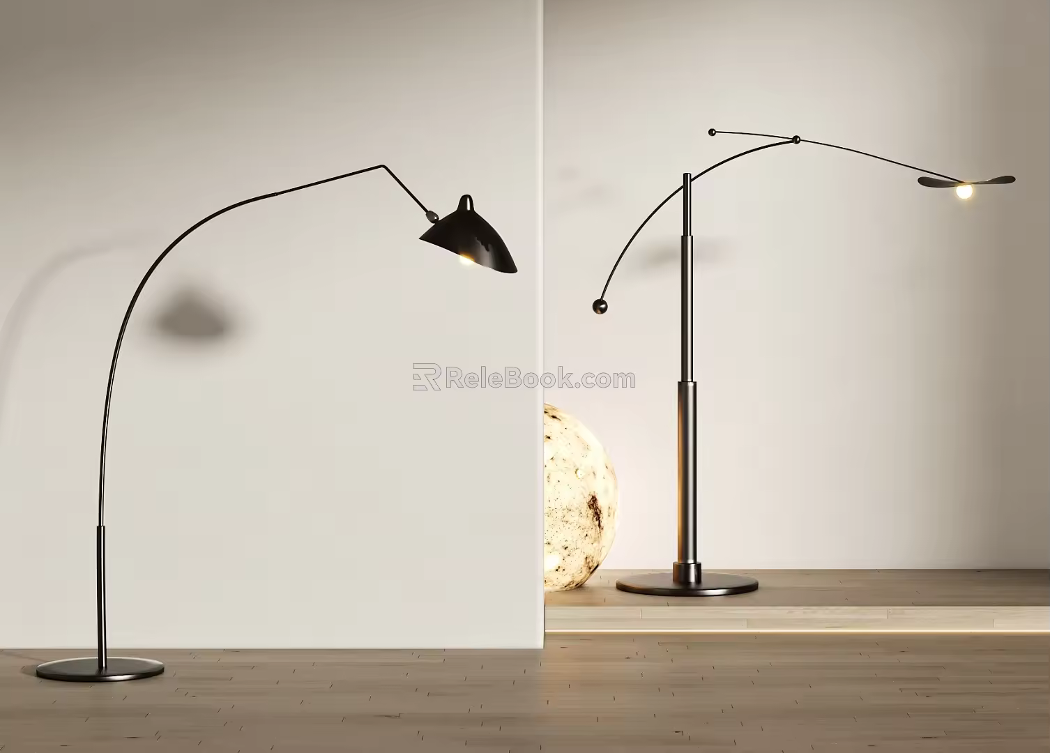 Modern floor lamp 3d model