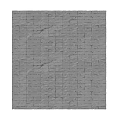 Gray Brick Wall Classic Design With Textured Surface And Neat Patterned Arrangement 3d model