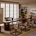Modern Chinese Style Solid Wood Tea Table And Chairs Set For Elegant Home Tea Room