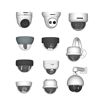 Modern camera security surveillance camera combination security surveillance 3d model