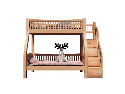 Nordic Bed High and Low Bed Bunk Bed Children's Bed model