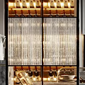 Modern partition glass screen partition 3d model
