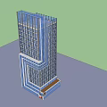 Modern High Rise Office Building Featuring Glass Facade And Architectural Design