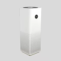 White Modern Air Purifier For Home Use With Sleek Design And Effective Air Cleaning Function