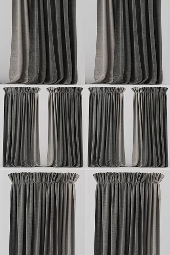 Modern Curtains 3d model