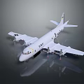 White Passenger Aircraft Featuring Four Engines Tail Fin Logo And Registration SPYPA Design
