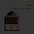 ELMA Vintage Coffee Grinder 3D Computer Model with Crank and Drawer