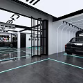 BYD 4S Shop Professional Workshop Facility With Service Vehicles And Modern Interior