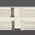 Classical Balustrade Designs With Decorative Columns And Ornate Stone Balusters