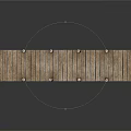 Wooden Pier Structure With Support Posts And Wooden Planks Design 3d model