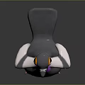 3D Pigeon Model With Gray Body Green Neck Purple Chest White Wings And Pink Feet